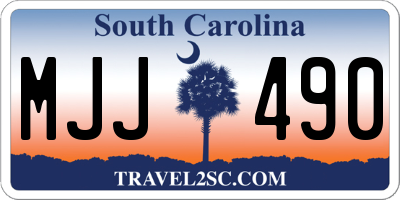 SC license plate MJJ490