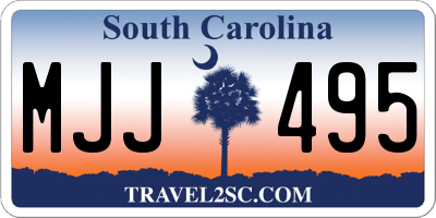 SC license plate MJJ495