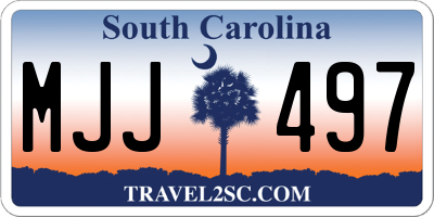 SC license plate MJJ497