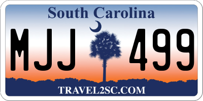 SC license plate MJJ499