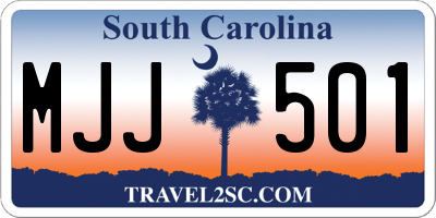 SC license plate MJJ501