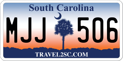 SC license plate MJJ506