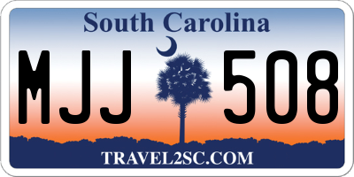 SC license plate MJJ508