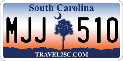 SC license plate MJJ510