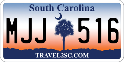 SC license plate MJJ516