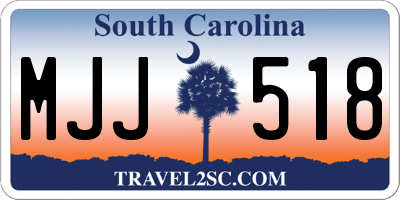 SC license plate MJJ518