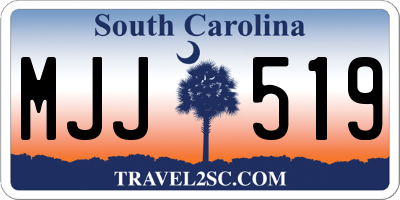 SC license plate MJJ519