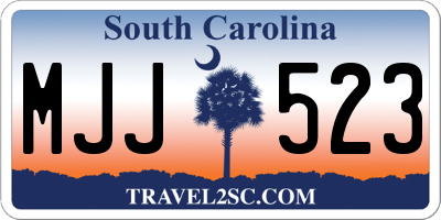SC license plate MJJ523