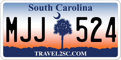 SC license plate MJJ524