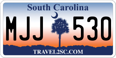 SC license plate MJJ530
