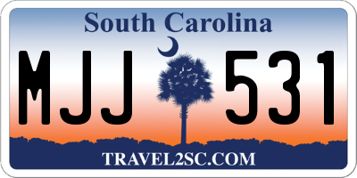 SC license plate MJJ531