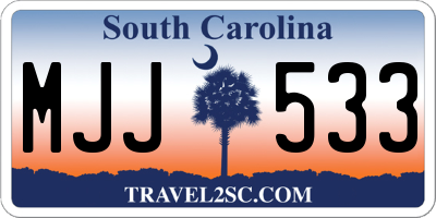 SC license plate MJJ533