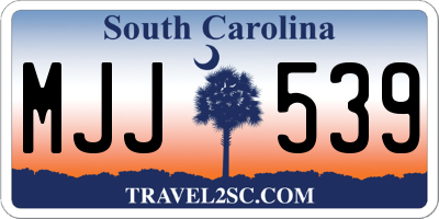 SC license plate MJJ539