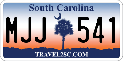 SC license plate MJJ541