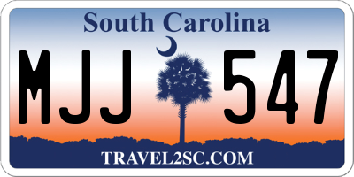 SC license plate MJJ547