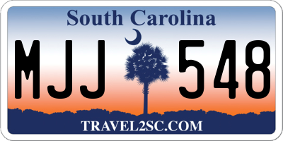 SC license plate MJJ548