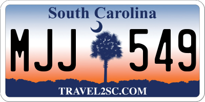 SC license plate MJJ549