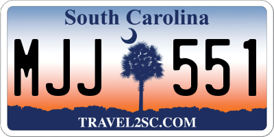 SC license plate MJJ551