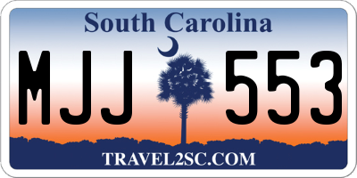 SC license plate MJJ553