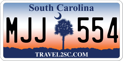 SC license plate MJJ554