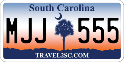 SC license plate MJJ555