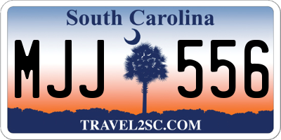 SC license plate MJJ556