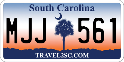 SC license plate MJJ561
