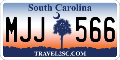 SC license plate MJJ566