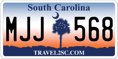 SC license plate MJJ568
