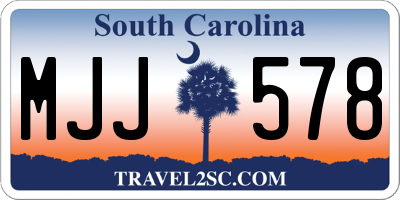 SC license plate MJJ578