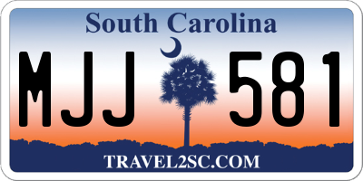 SC license plate MJJ581