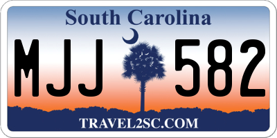 SC license plate MJJ582