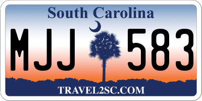 SC license plate MJJ583