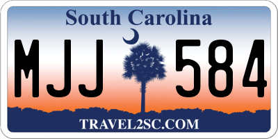 SC license plate MJJ584