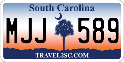 SC license plate MJJ589