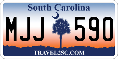 SC license plate MJJ590