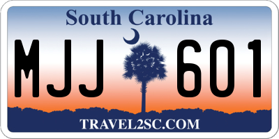 SC license plate MJJ601