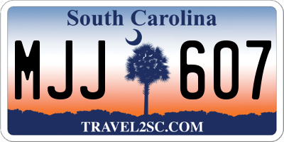 SC license plate MJJ607