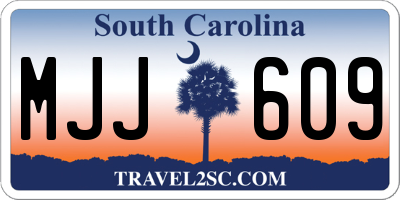 SC license plate MJJ609