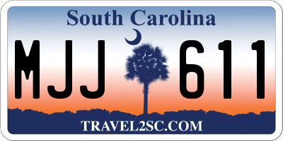 SC license plate MJJ611