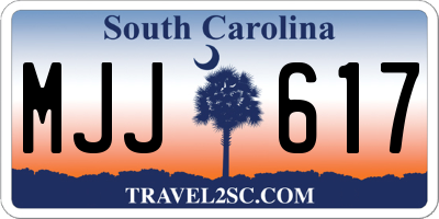 SC license plate MJJ617