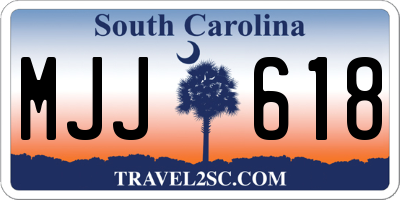 SC license plate MJJ618