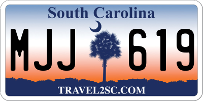 SC license plate MJJ619