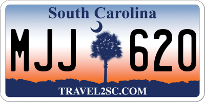 SC license plate MJJ620