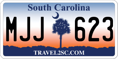 SC license plate MJJ623