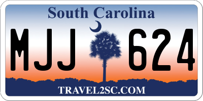SC license plate MJJ624