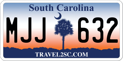SC license plate MJJ632