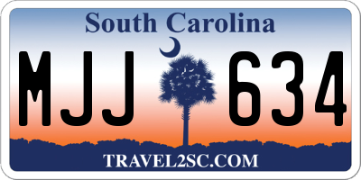 SC license plate MJJ634