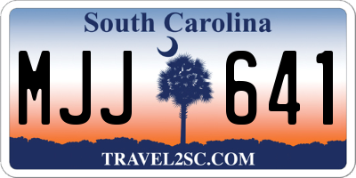 SC license plate MJJ641