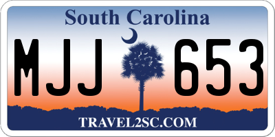 SC license plate MJJ653